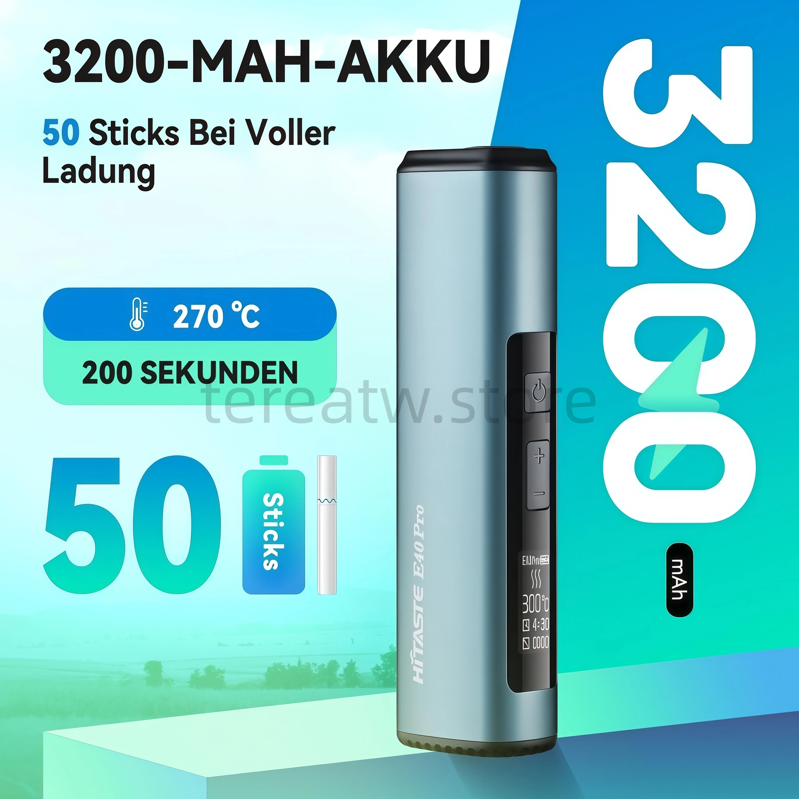 新款 HITASTE E40 Pro 加熱菸主機|高效感應加熱|專用 TEREA 煙彈 3 HITASTE E40 Pro 菸機